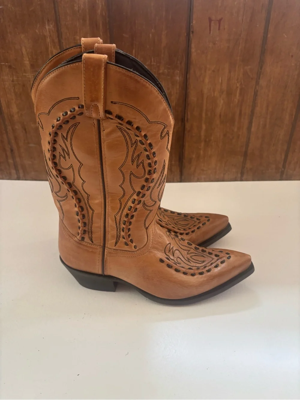 Laredo Men's Laramie Snip-Toe Western Boots size 10 EW